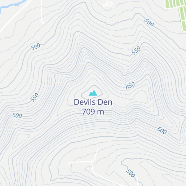 Map of Devils Den