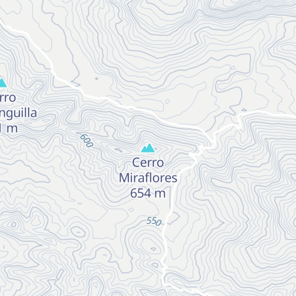 Map of Cerro Miraflores