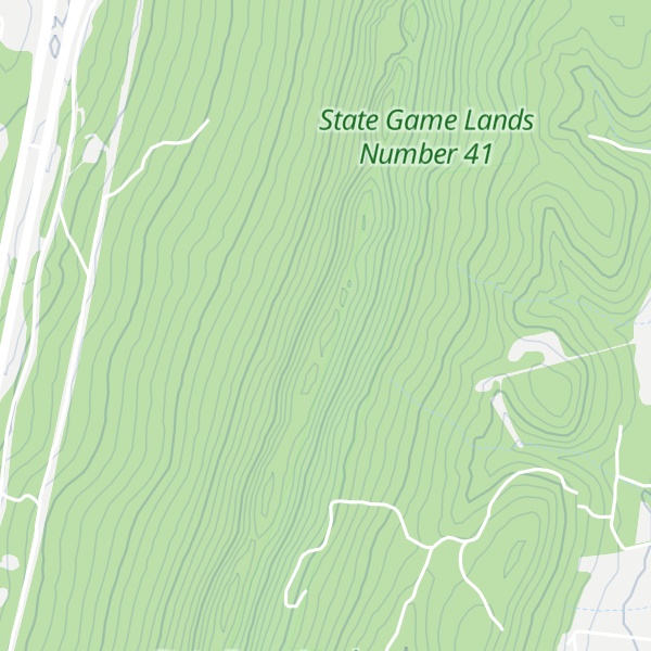 Map of Dunning Mountain