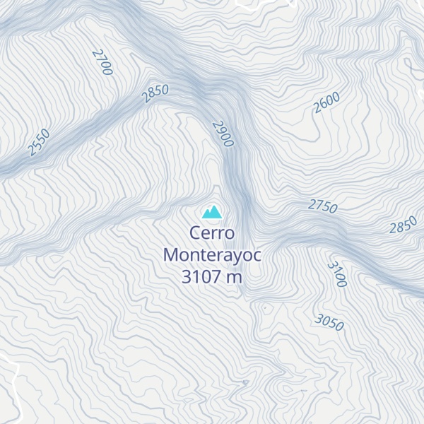 Map of Cerro Monterayoc
