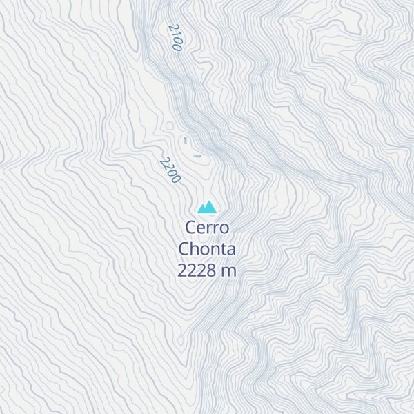 Map of Cerro Chonta