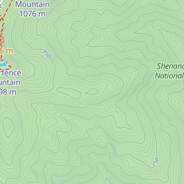 Map of Cliff Mountain
