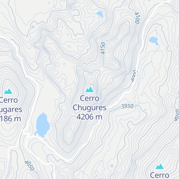 Map of Cerro Chugures