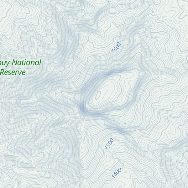 Map of Cerro Montero