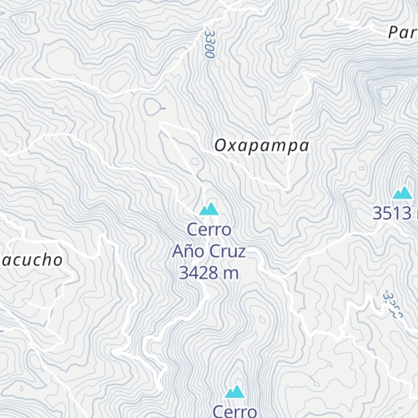 Map of Cerro Año Cruz