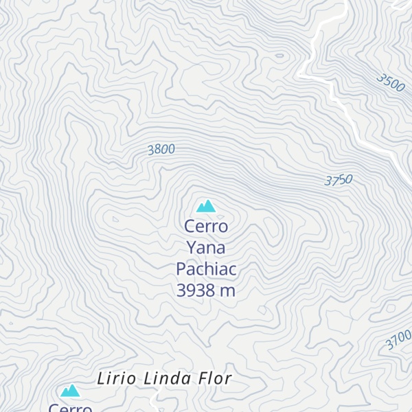 Map of Cerro Yana Pachiac
