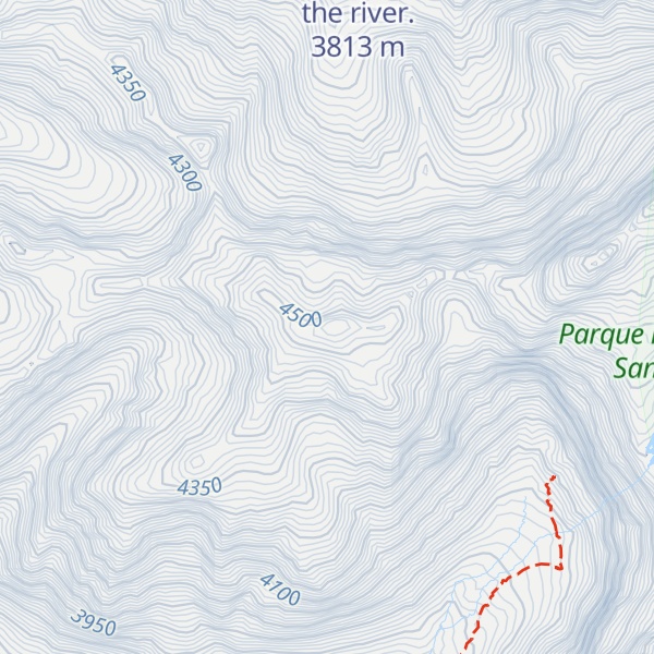 Map of Cerro cascajal