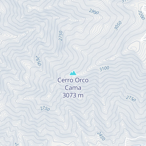 Map of Cerro Orco Cama