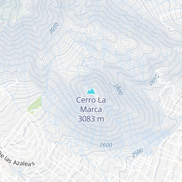 Map of Cerro La Marca