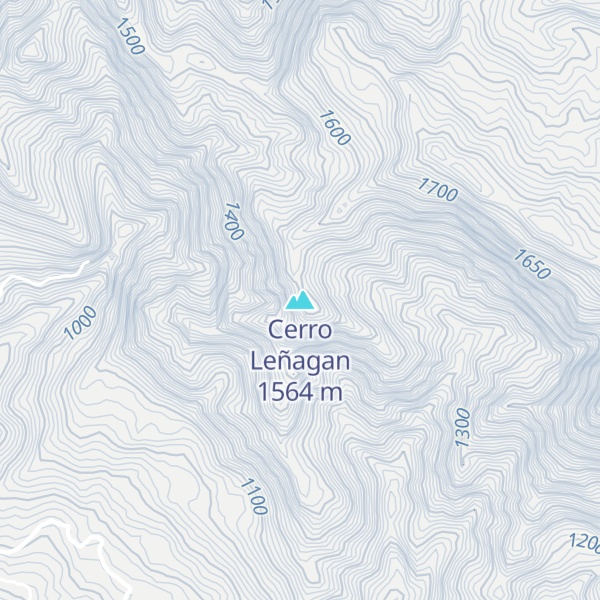 Map of Cerro Leñagan