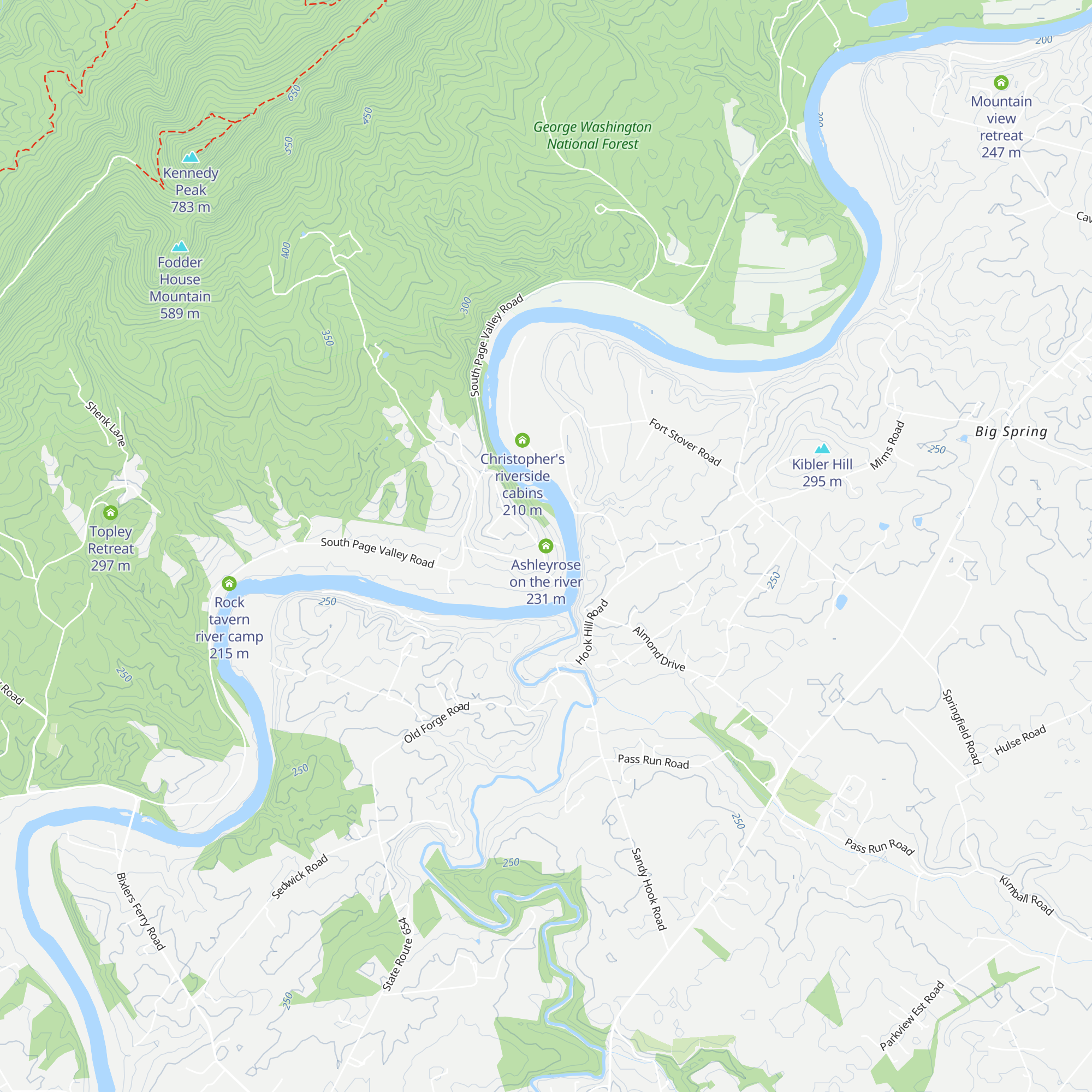 Ashleyrose on the river map