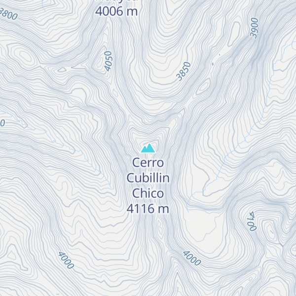 Map of Cerro Cubillin Chico