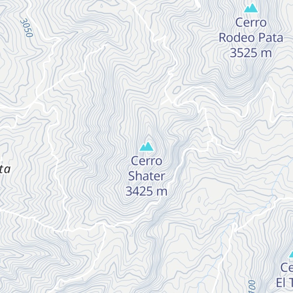 Map of Cerro Shater