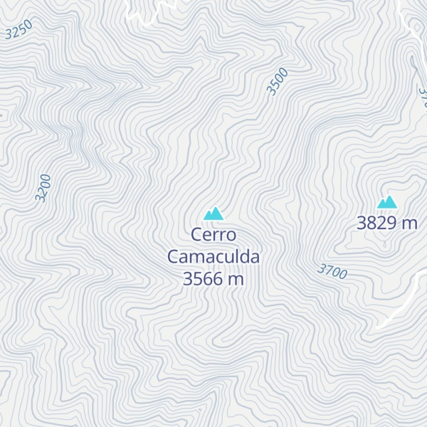 Map of Cerro Camaculda