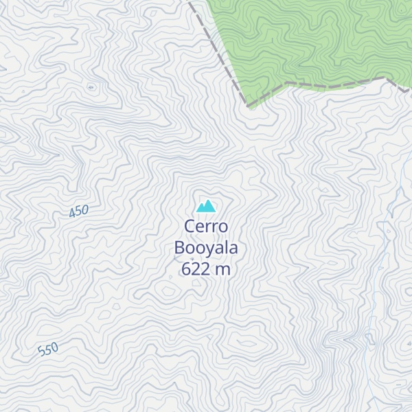 Map of Cerro Booyala
