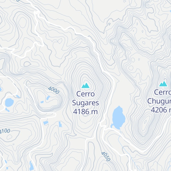 Map of Cerro Sugares