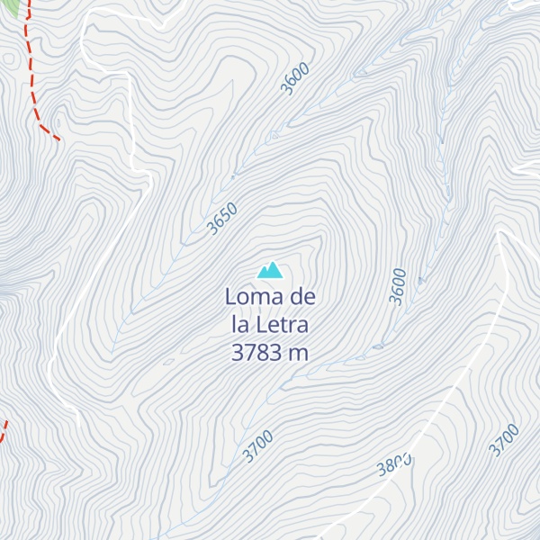Map of Loma de la Letra