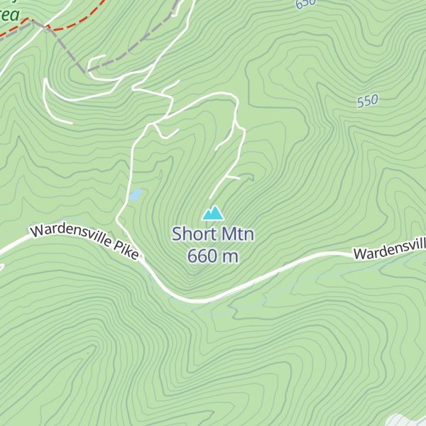 Map of Short Mtn