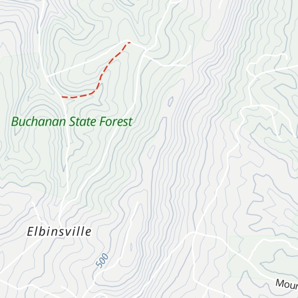Map of Ragged Mountain