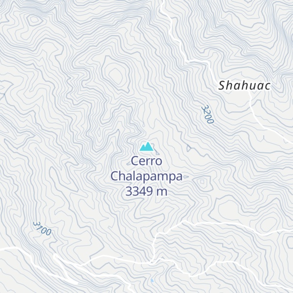 Map of Cerro Chalapampa