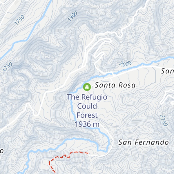 Map of The Refugio Could Forest