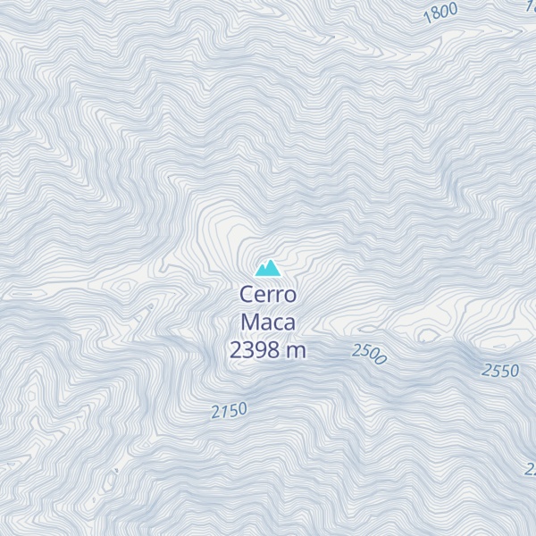 Map of Cerro Maca