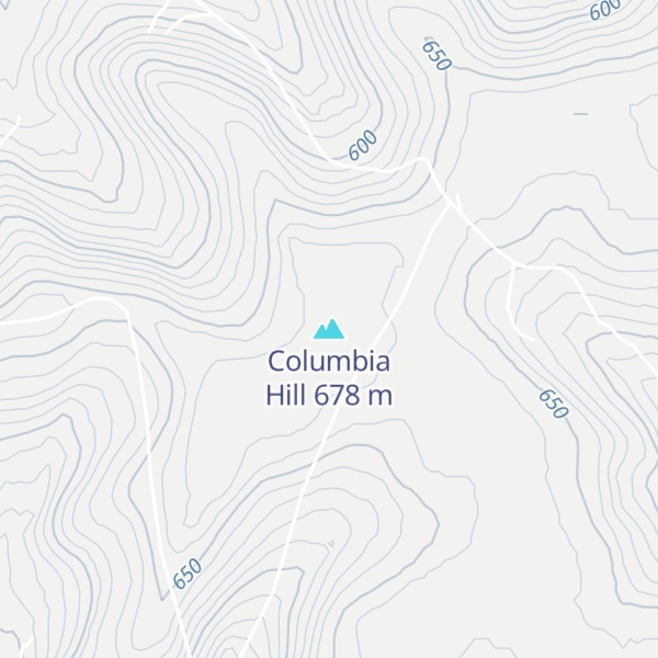 Map of Columbia Hill