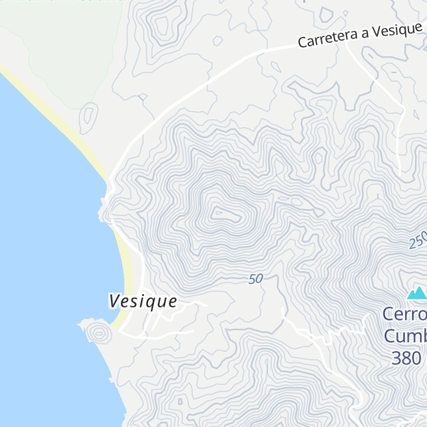 Map of Cerro EL Túnel