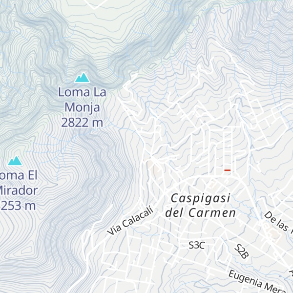 Map of Refugio 42 del Pululahua