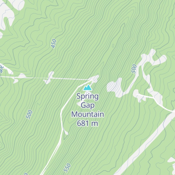 Map of Spring Gap Mountain