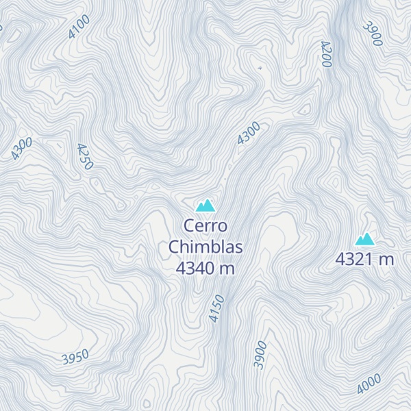 Map of Cerro Chimblas