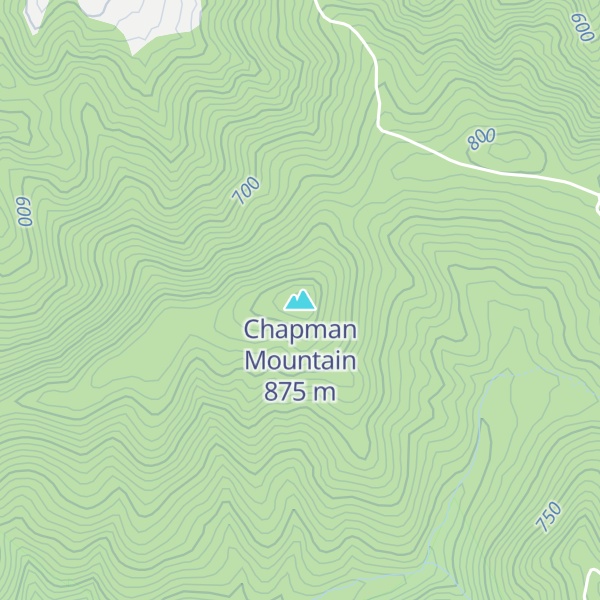 Map of Chapman Mountain