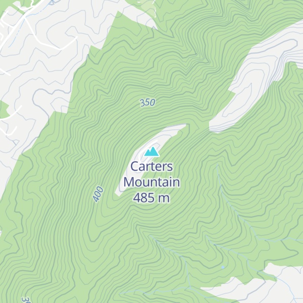 Map of Carters Mountain