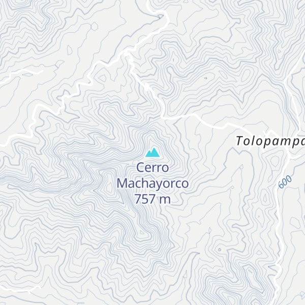 Map of Cerro Machayorco