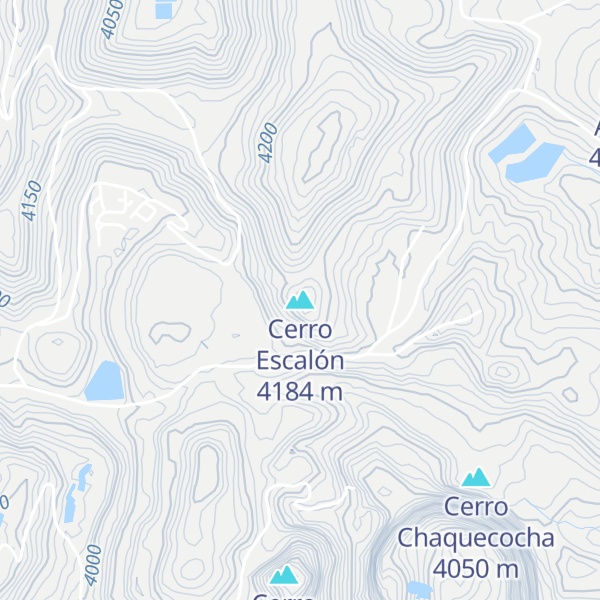 Map of Cerro Escalón
