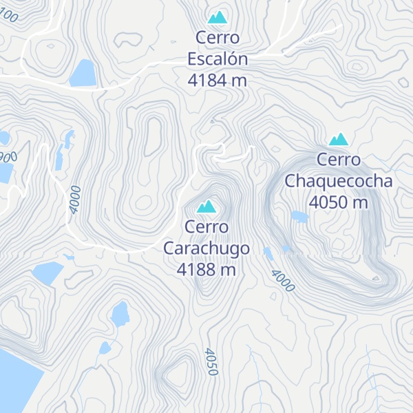 Map of Cerro Carachugo