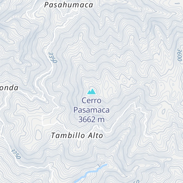 Map of Cerro Pasamaca