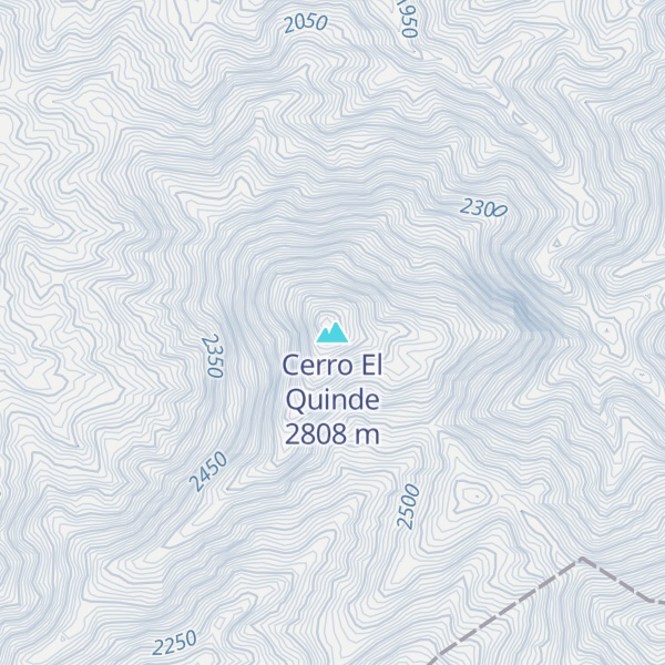 Map of Cerro El Quinde