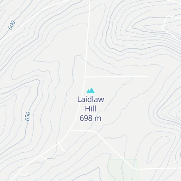 Map of Laidlaw Hill