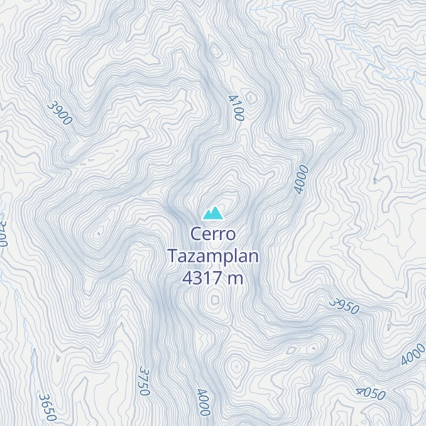 Map of Cerro Tazamplan