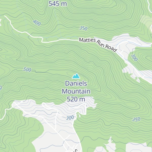 Map of Daniels Mountain