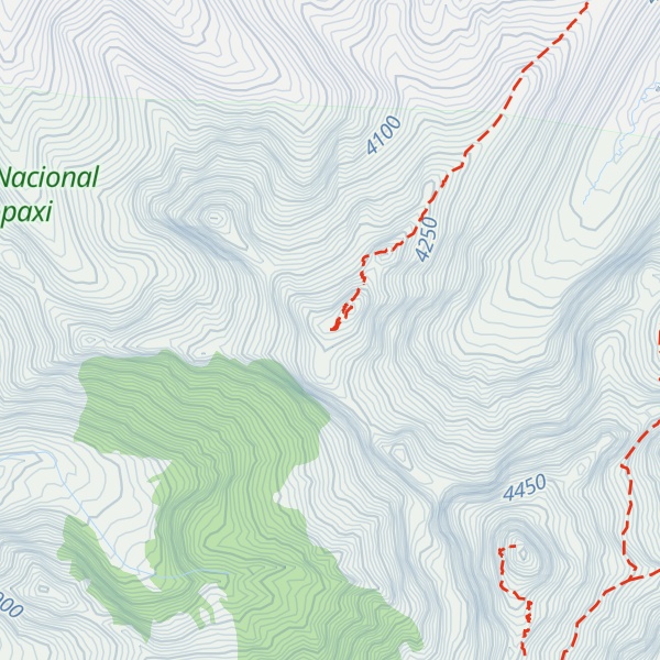 Map of Rumiñahui noroccidental