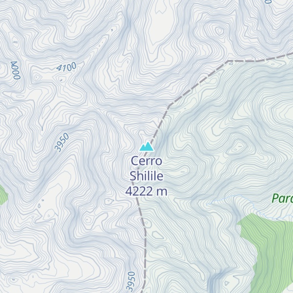 Map of Cerro Shilile