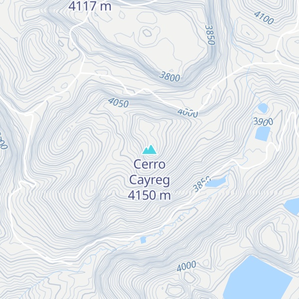 Map of Cerro Cayreg