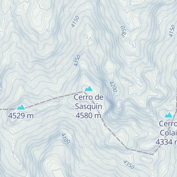 Map of Cerro de Sasquín