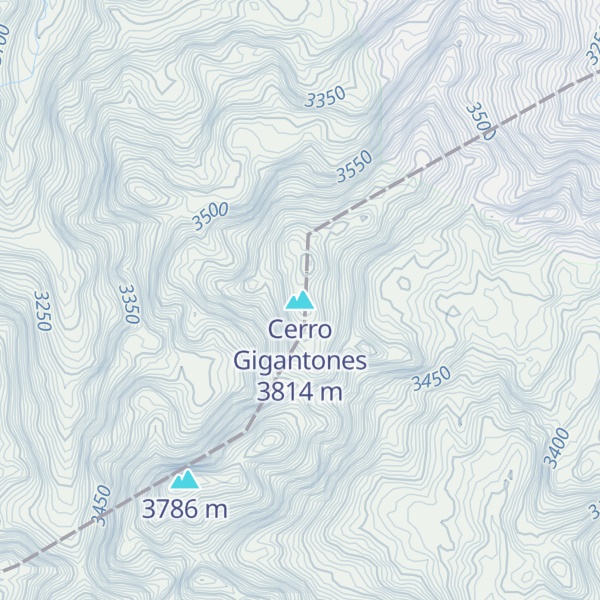 Map of Cerro Gigantones