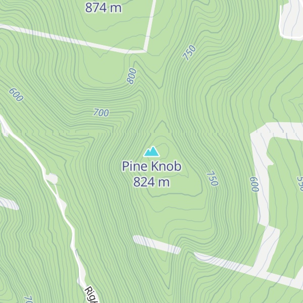 Map of Pine Knob