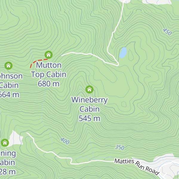 Map of Wineberry Cabin