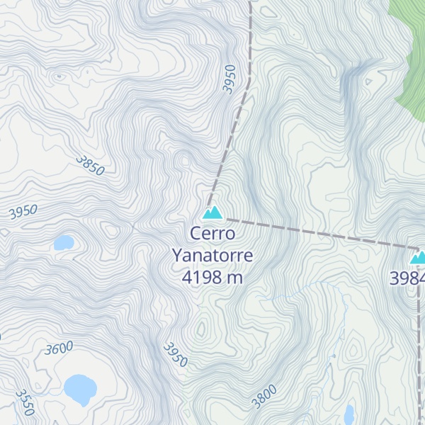 Map of Cerro Yanatorre