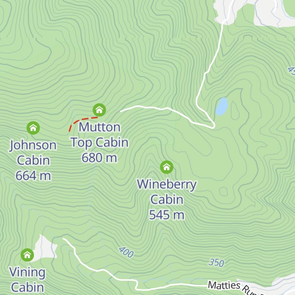 Map of Butternut Cabin